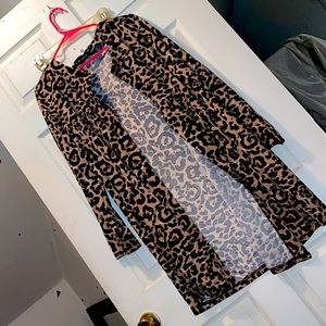 leopard print cardigan